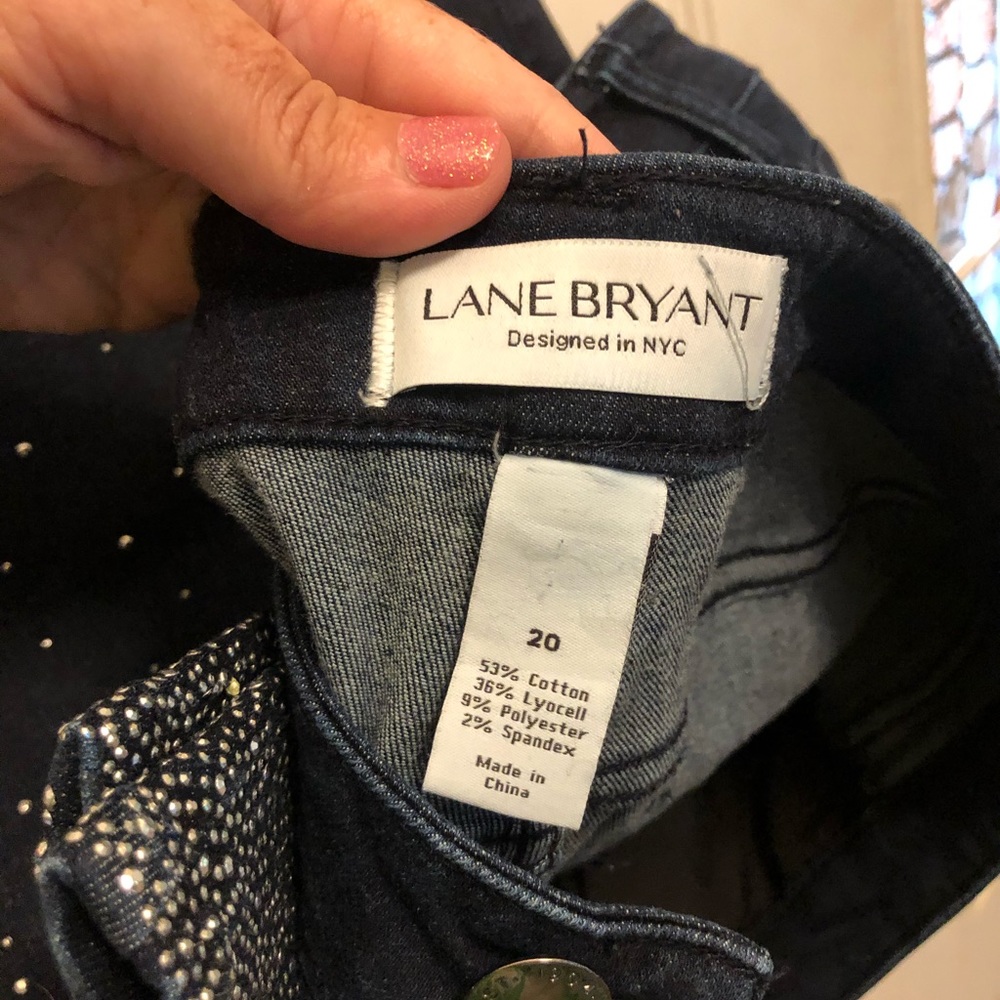 SOLD - Rhinestone Blue Jeans - Picture 3 of 4
